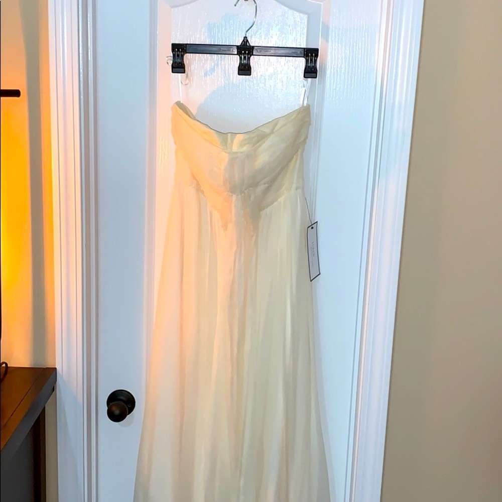 JCREW strapless ivory gown